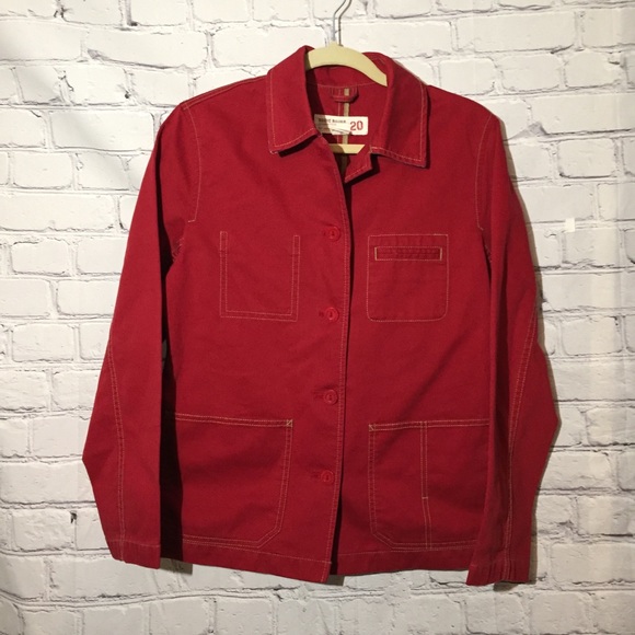 Eddie Bauer Jackets & Blazers - Eddie Bauer 100% cotton red jacket Sz M